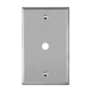 Enerlites 7741 Phone/Cable One-Gang Metal Wall Plate