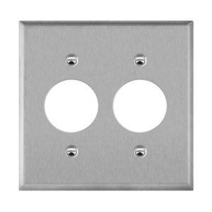 Enerlites 7752 Single Receptacle 2-Gang Metal Wall Plate