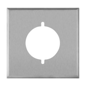 Enerlites 7772 Power Outlet Receptacle 2-Gang Metal Wall Plate
