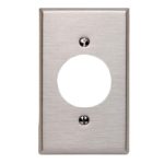 Enerlites 7941 Phone/Cable One-Gang 1.405" Diameter Metal Wall Plate