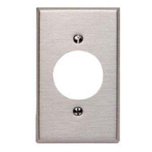 Enerlites 7941 Phone/Cable One-Gang 1.405" Diameter Metal Wall Plate