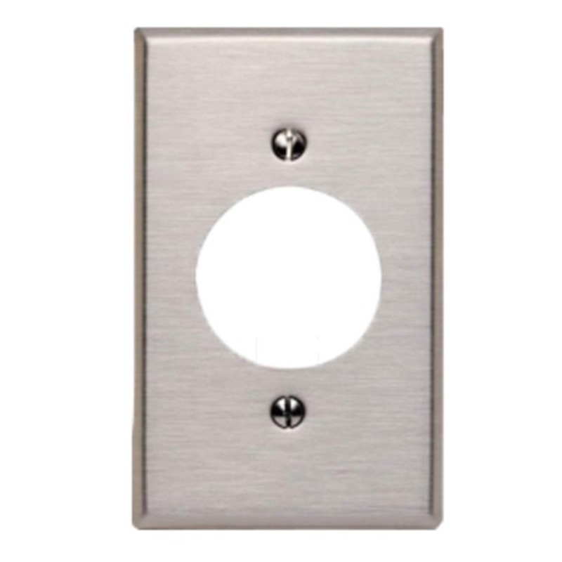 Enerlites 7941 Phone/Cable One-Gang 1.405" Diameter Metal Wall Plate