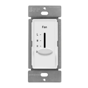 Enerlites 17000-F3-W 3-Speed Control Slider, Single Pole, White