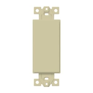 Enerlites 6001-I 1-Gang Blank Decorator Adapter, Ivory