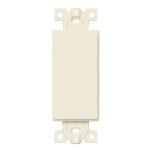 Enerlites 6001-LA 1-Gang Blank Decorator Adapter, Light Almond