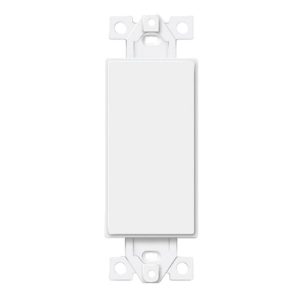 Enerlites 6001-W 1-Gang Blank Decorator Adapter, White