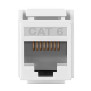 Enerlites 6104-W Audio / Video Connectors Cat 6 Jacks, White