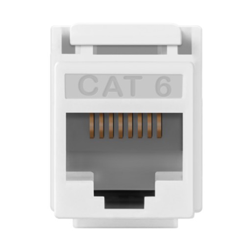 Enerlites 6104-W Audio / Video Connectors Cat 6 Jacks, White