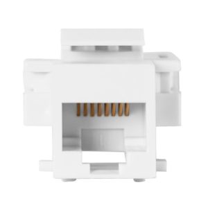 Enerlites 6105-W Audio / Video Connectors Cat 5 Jacks, White