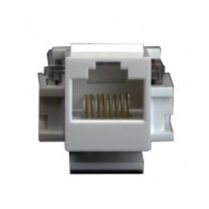 Enerlites 6106-LA Audio / Video Connectors Category Phone Jack, Light Almond