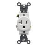 Enerlites 61200-W Commercial Grade 20A Single Receptacle, 5-20R, White