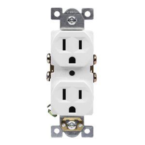 Enerlites 61540-I Commercial Grade 15A Duplex Receptacle, Ivory