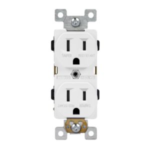 Enerlites 61540-TR-I Commercial Grade 15A Tamper-Resistant Duplex Receptacle, 5-15R, Ivory