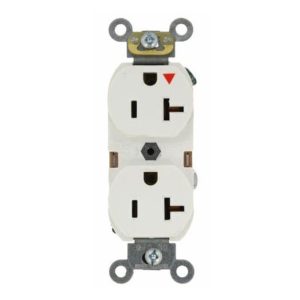 Enerlites 61550-IG-W Isolated Ground Decorator Duplex Receptacle, 6-15R, White
