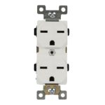 Enerlites 61571-W Industrial Grade Heavy Duty 15A Duplex Receptacle, 6-20R, White
