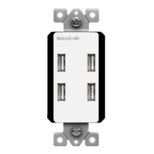 Enerlites 62000-4USB58-W 4-Port USB Charger 5.8A, White