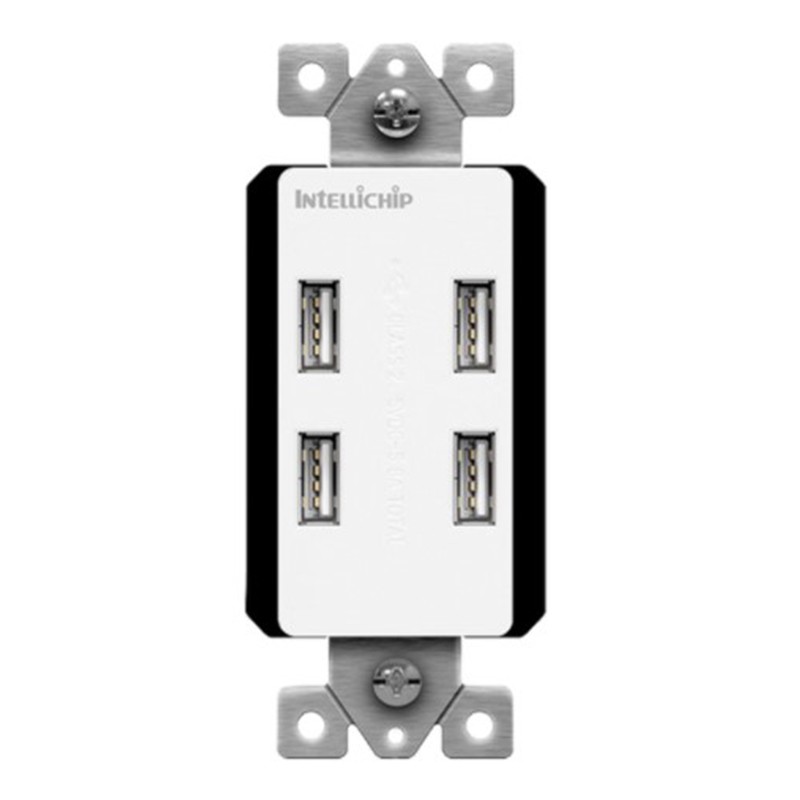 Enerlites 62000-4USB58-W 4-Port USB Charger 5.8A, White