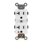 Enerlites 62010-I Ivory Industrial Grade Isolated Ground Heavy Duty 20A Duplex Receptacle