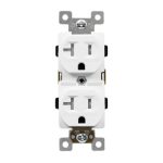 Enerlites 62080-TR-I Industrial Grade Heavy Duty 20A Tamper-Resistant Duplex Receptacle, 5-20R, Ivory