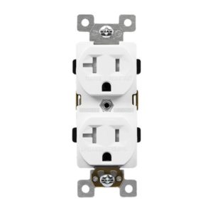 Enerlites 62080-TR-I Industrial Grade Heavy Duty 20A Tamper-Resistant Duplex Receptacle, 5-20R, Ivory