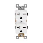 Enerlites 62081-W Industrial Grade Heavy Duty 15A Duplex Receptacle, 6-20R, White