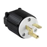 Enerlites 66210-BK Straight Blade Plug, 20A, 5-20P