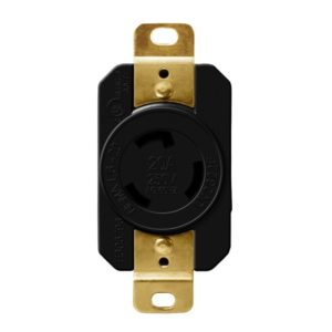 Enerlites 66410-BK Industrial Grade Locking Receptacle, 20A, L6-20R
