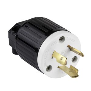 Enerlites 66411-BK Industrial Grade Locking Plug, 20 A, L6-20P