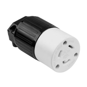 Enerlites 66412-BK Industrial Grade Locking Cord Connector, 20A, L6-20C