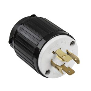 Enerlites 66421-BK Industrial Grade Locking Plug, 20A, L14-20P