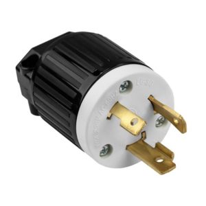 Enerlites 66461-BK Industrial Grade Locking Plug, 30A, L6-30PFI