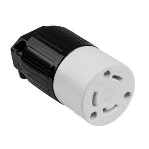 Enerlites 66462-BK Industrial Grade Locking Cord Connector, 30A, L6-30C