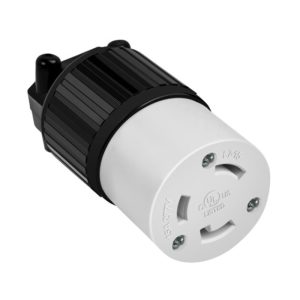 Enerlites 66482-BK Industrial Grade Locking Cord Connector, 15A, L7-15C