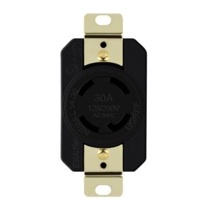 Enerlites 66490-BK Industrial Grade Locking Receptacle, 30A, L14-30R
