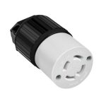 Enerlites 66492-BK Industrial Grade Locking Cord Connector, 30A, L14-30C