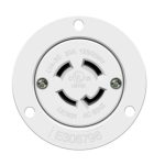 Enerlites 66494-W Locking Flanged Outlet, 30A, L14-30RFO