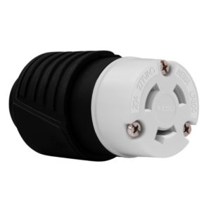 Enerlites 66512-BK Industrial Grade Locking Cord Connector, 20A, L7-20C