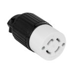 Enerlites 66802-BK Industrial Grade Locking Cord Connector, 30A, L15-30C