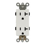 Enerlites 68150-I Hospital Grade 15A Duplex Receptacle, 5-15R, Ivory