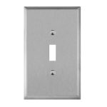 Enerlites 7711O Toggle Switch One-Gang Metal Wall Plate, Oversize