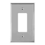Enerlites 7731O Decorator/GFCI One-Gang Metal Wall Plate, Oversize