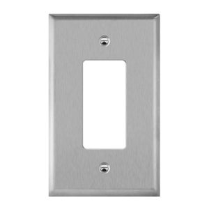 Enerlites 7731O Decorator/GFCI One-Gang Metal Wall Plate, Oversize