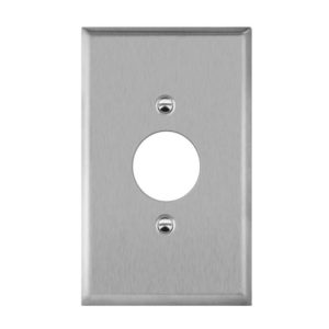 Enerlites 7751O Single Receptacle One-Gang Metal Wall Plate, Oversize