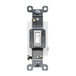 Enerlites 81200-W Residential Grade 20A Toggle Switch, Single Pole, White
