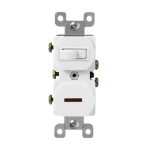 Enerlites 82150L-I Combination 15A Switch/Pilot Light, Single Pole, Ivory
