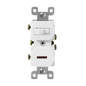 Enerlites 82150L-I Combination 15A Switch/Pilot Light, Single Pole, Ivory