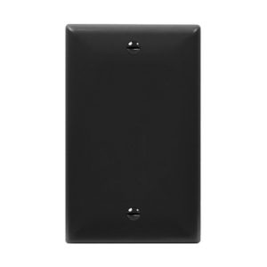 Enerlites 8801-BK Blank Cover One-Gang Wall Plate, Black