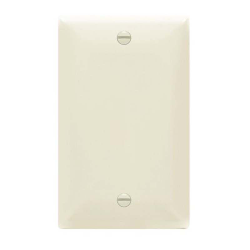 Enerlites 8801-LA Blank Cover One-Gang Wall Plate, Light Almond