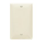 Enerlites 8801M-LA Blank Cover One-Gang Wall Plate, Mid-Size, Light Almond