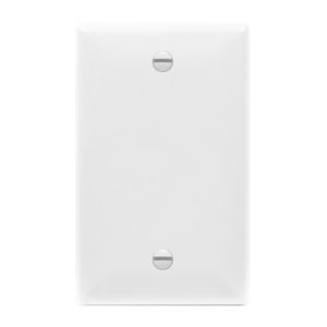 Enerlites 8801M-W Blank Cover One-Gang Wall Plate, Mid-Size, White
